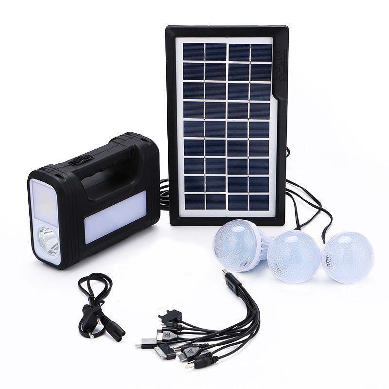 Complete Portable Solar Charged Light System - GD 8017s