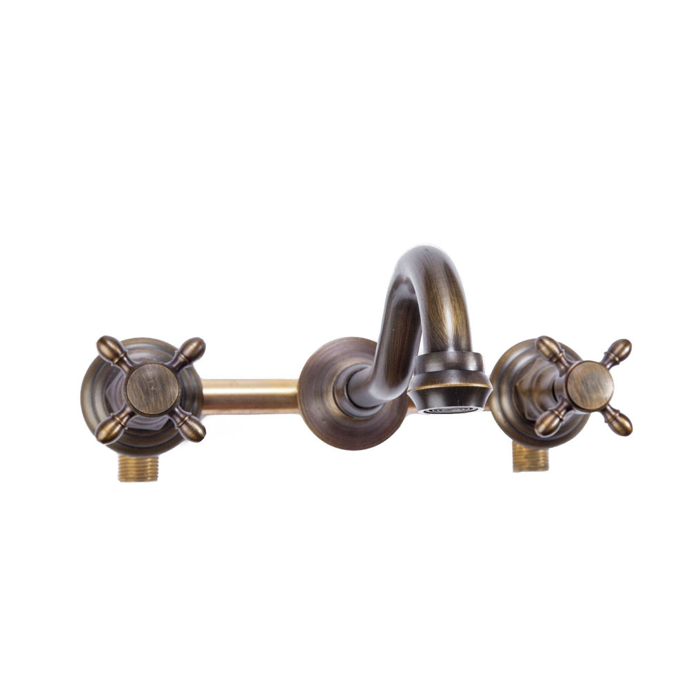 TTB006- Brass 3 piece wall mounted mixer