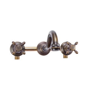 TTB006- Brass 3 piece wall mounted mixer