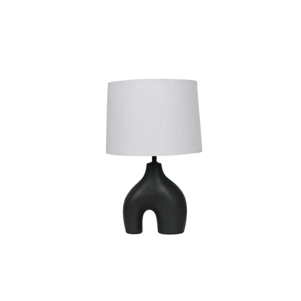 Vividitto - Lane U Shape Black - White Fabric Shade