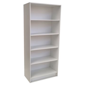 Oxford 5 Shelf Book / Filing Unit 60cm - White