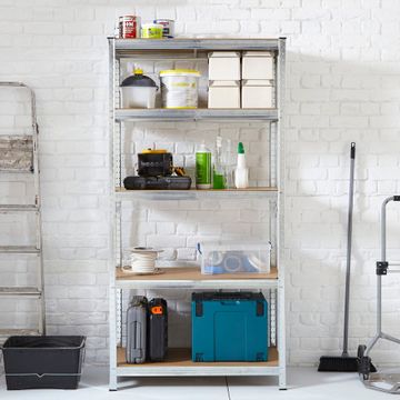 5 Layer Shelf - Galvanized Steel - Set Of 2