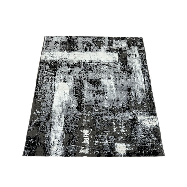 Topaz 15465A D.GREY CREAM Modern 80x600cm Area Rug