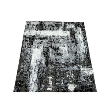 Topaz 15465A D.GREY CREAM Modern 80x600cm Area Rug