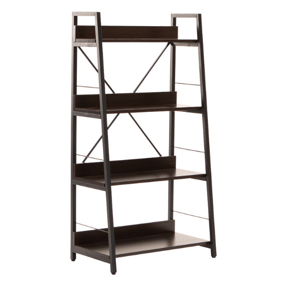 OMEGA 4 SHELF UNIT WENGE/BLACK LEROY MERLIN South Africa