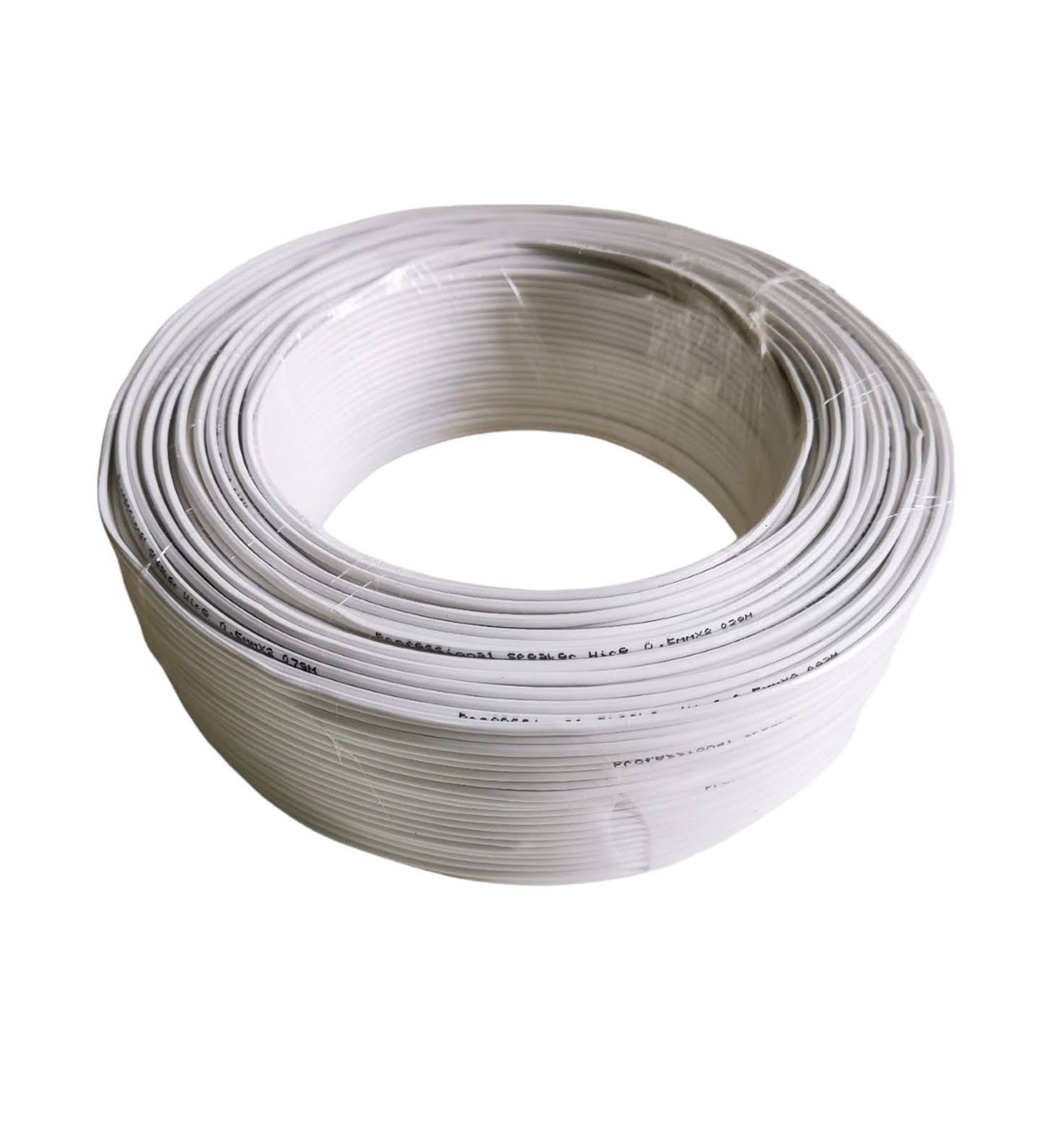 Ripcord Speaker Wire 0.5mm x 2 White 100m