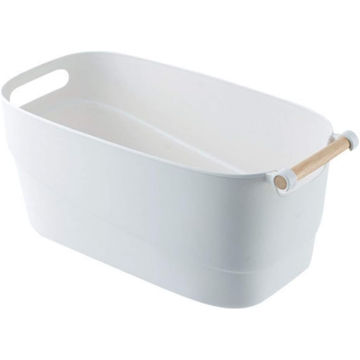 Elegance Storage Basket - L - White - Fine Living