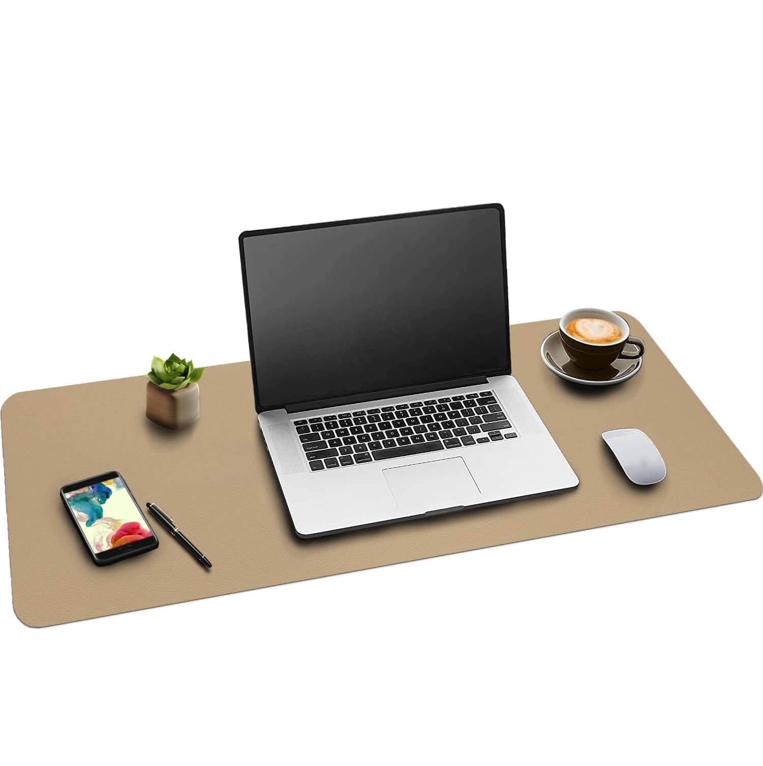 PU Leather Mouse Pad - Beige