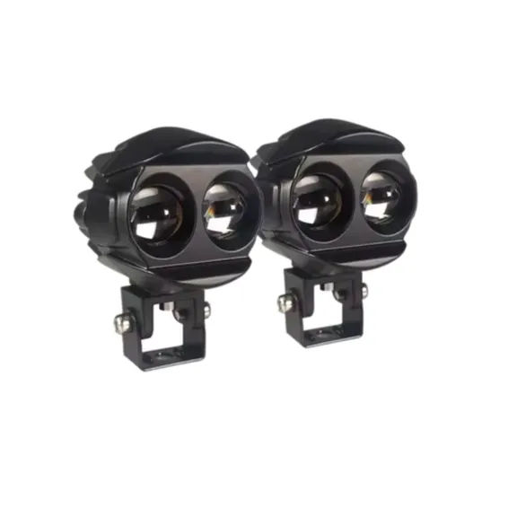 Motorcycle 60W LED Lens Auxiliary Headlight – Ultra-Bright Riding Light
