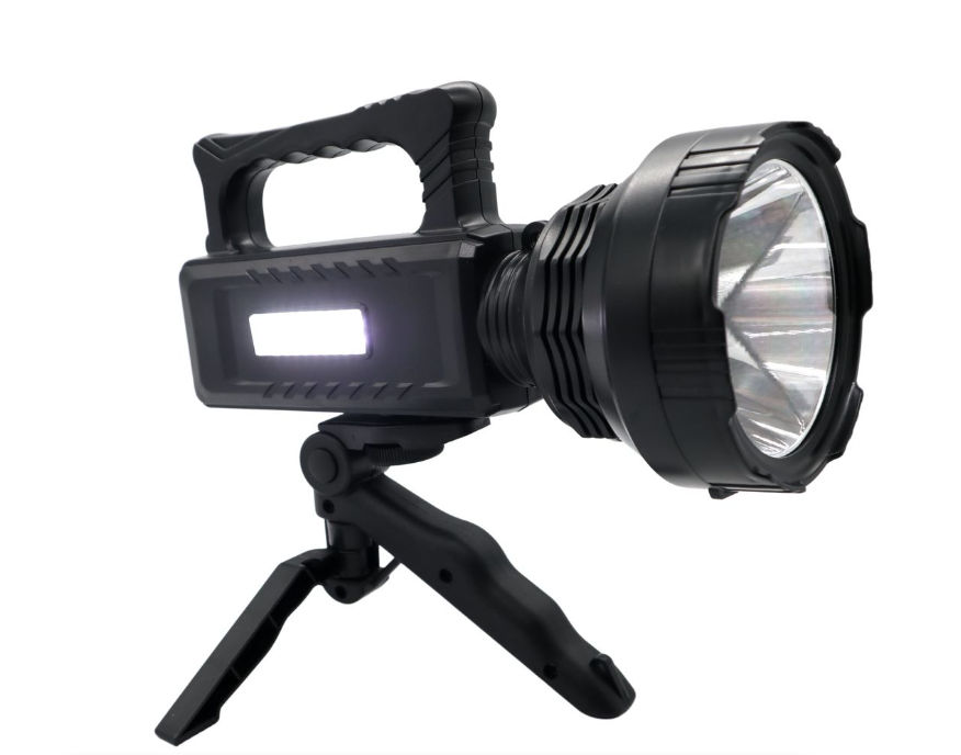 Multifunctional Rechargeable Search Light with Cob Lamp and PowerBank