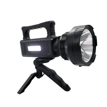 Multifunctional Rechargeable Search Light with Cob Lamp and PowerBank