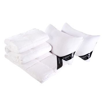 Majesty 100% Duck Feather (Size: Queen) & Pillow (Size: Standard) Bundle