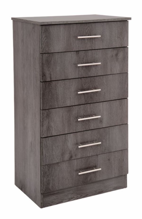 Lagos 6 Drawer Chest of Drawers Charcoal