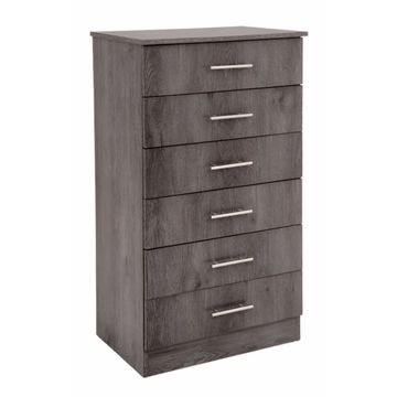 Lagos 6 Drawer Chest of Drawers Charcoal