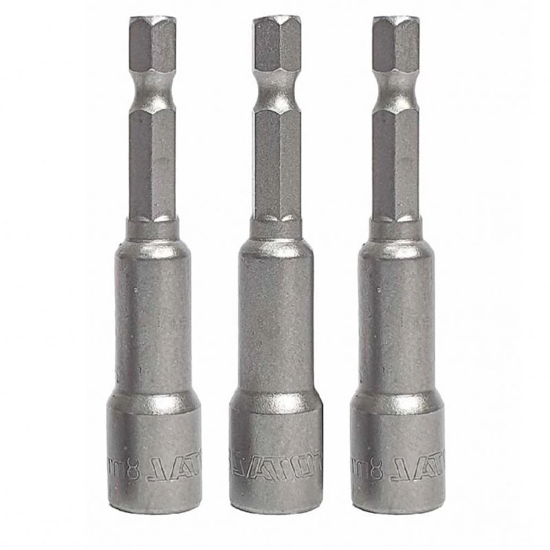 Total Tools 3Pcs Magnetic Nut Set 8mm (2 Sets)