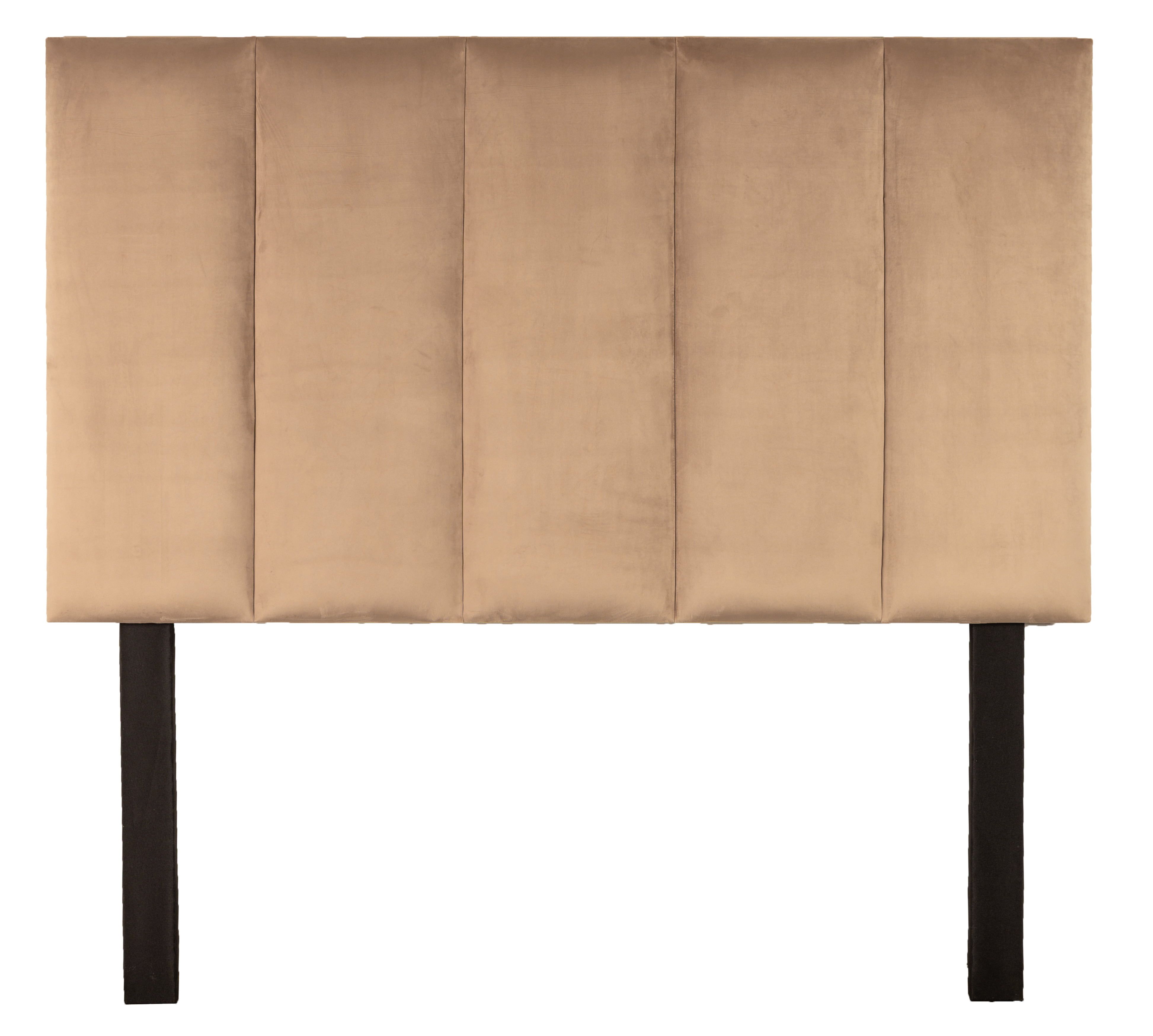 Taylor Headboard - Beige Velvet - Double