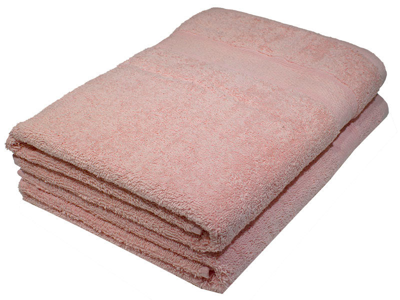 Bunty's Plush 450GSM 90x150cms Bath Sheets - English Rose(2pc Pack)