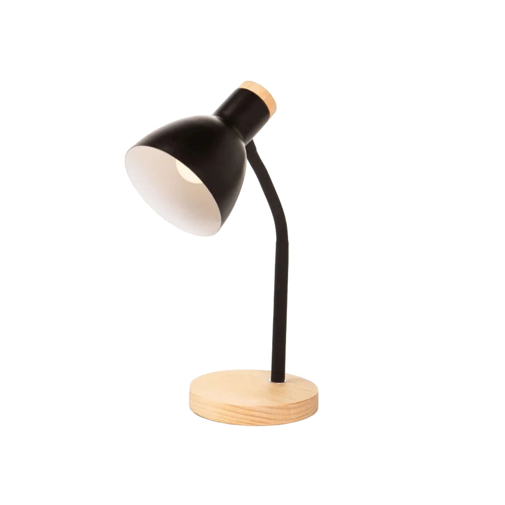 Vividitto - Niko Wood Base Oak - Black Arm & Dome