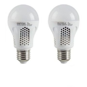 Load Shedding LED 5W Rechargeable Bulb E27 Screw Double Pack (EUROLUX)