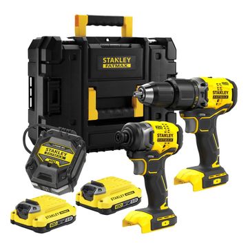 STANLEY FATMAX 18V Brushless Combo Hammer Impact Drill , Stanley Backpack combo