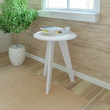 Click Furniture Ellis White End Table