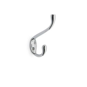 Hat and Coat Hook, Chrome (4 pack) BY WOODLY