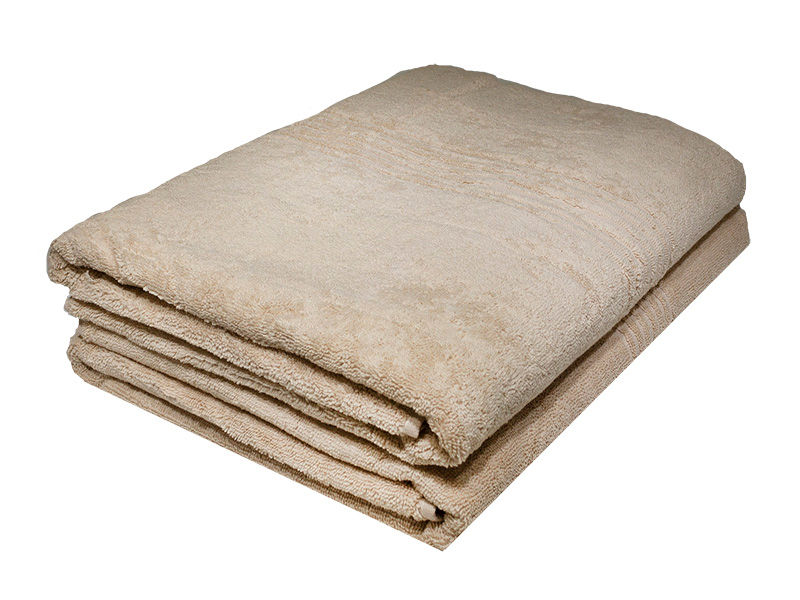 Bunty's Hotel Collection 600GSM 90x160cms Bath Sheets - 02 Pc Pack - Tapioca