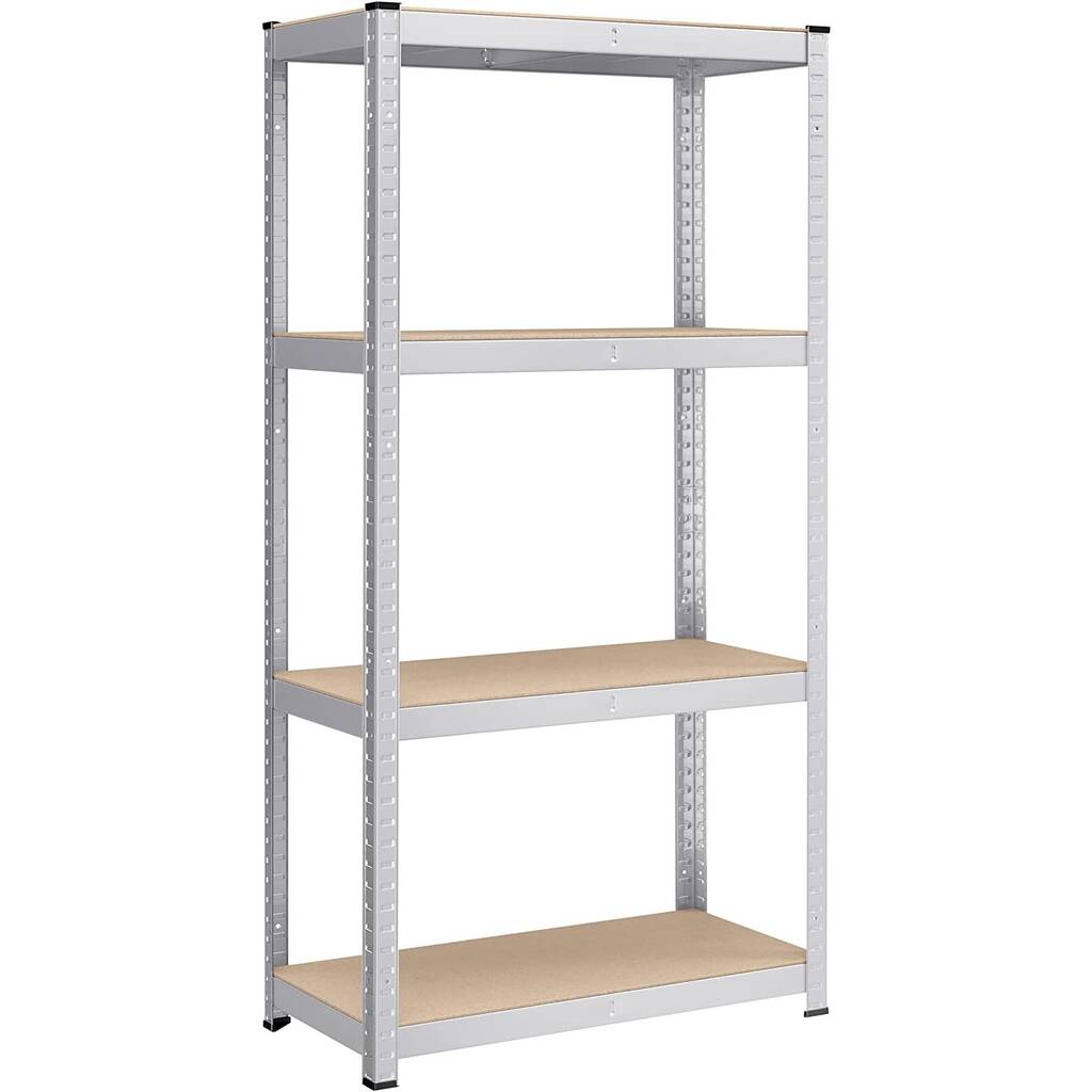 4 Tier Shelf - Galvanized Steel - 180 x 90 x 30 cm