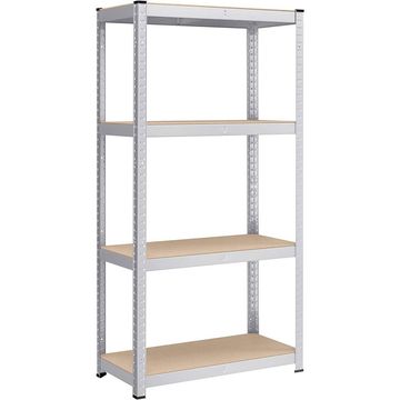 4 Tier Shelf - Galvanized Steel - 180 x 90 x 30 cm