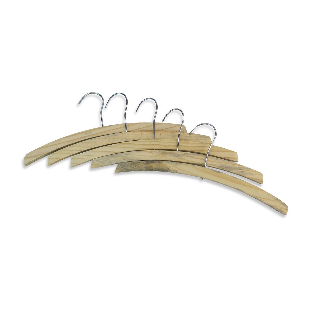 Clothes Hangers - Kiddies - Straight Style - Wooden - Pack of 5 - 6 Pack