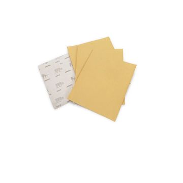 Gold Sandpaper, 280mm x 230mm, P80 (4 pack) BY WOODLY
