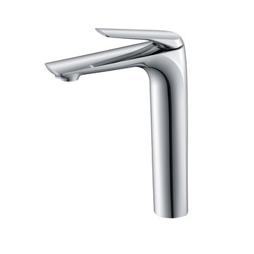 Fabro Basin Mixer Brass  Tall - Chrome
