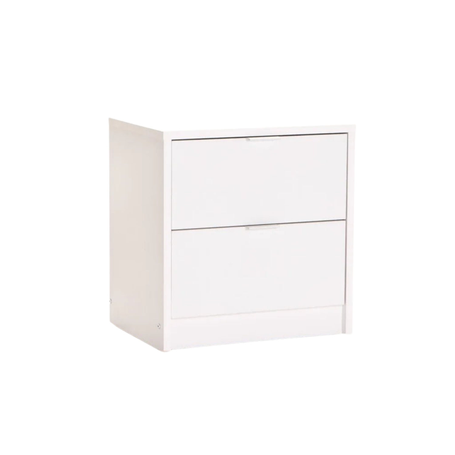 2-Drawer Pedestal Bedside Cabinet - White