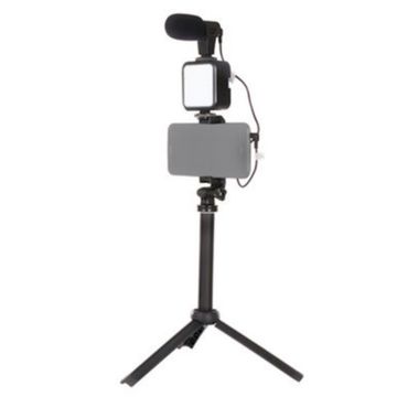Stand Fill Light With Microphone Desktop Tripod Vlogging Kit