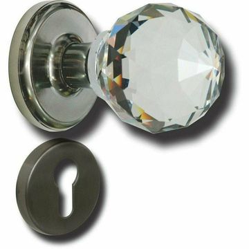 Crystal door knob on rose