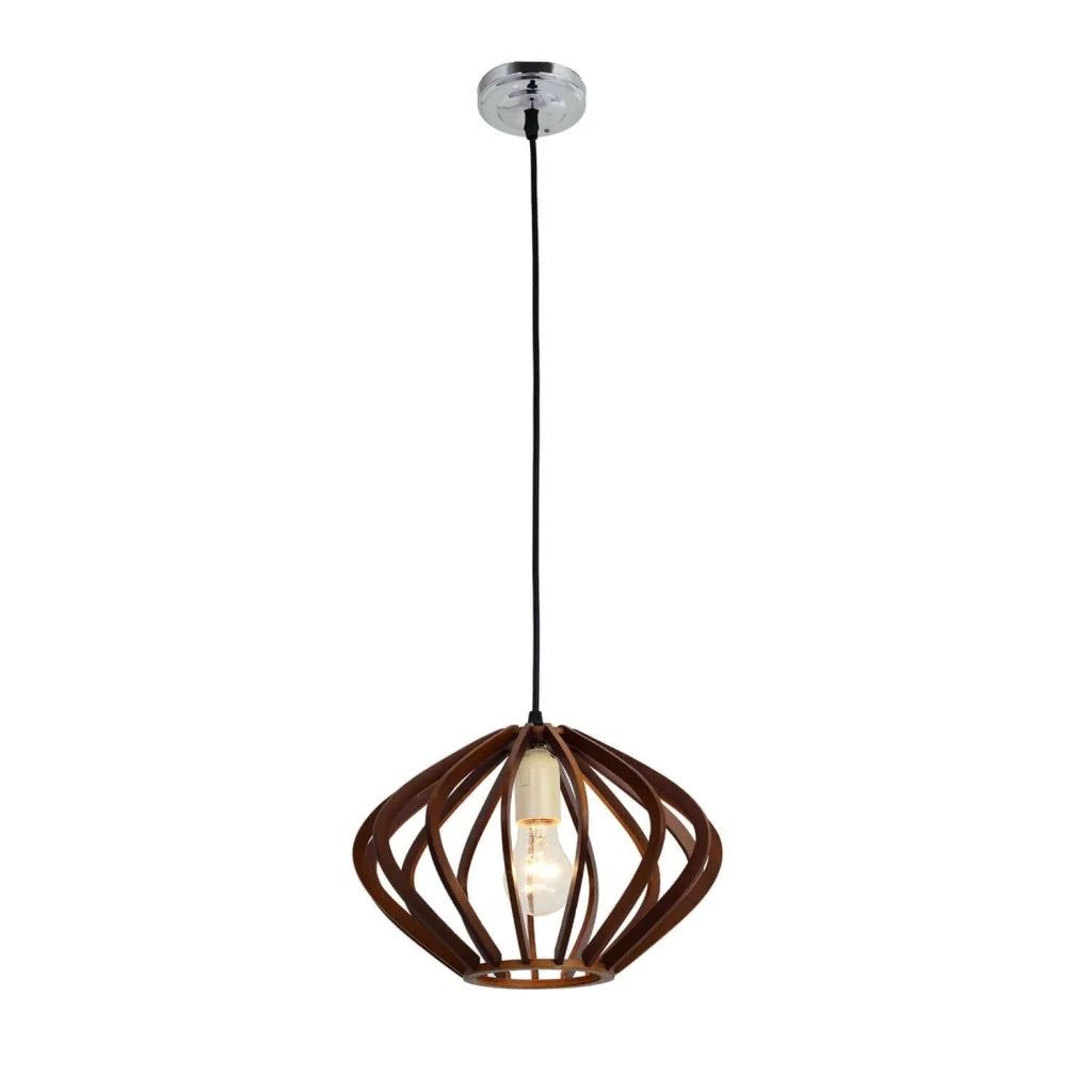 Vividitto - Endive Wooden Slat Dome Pendant