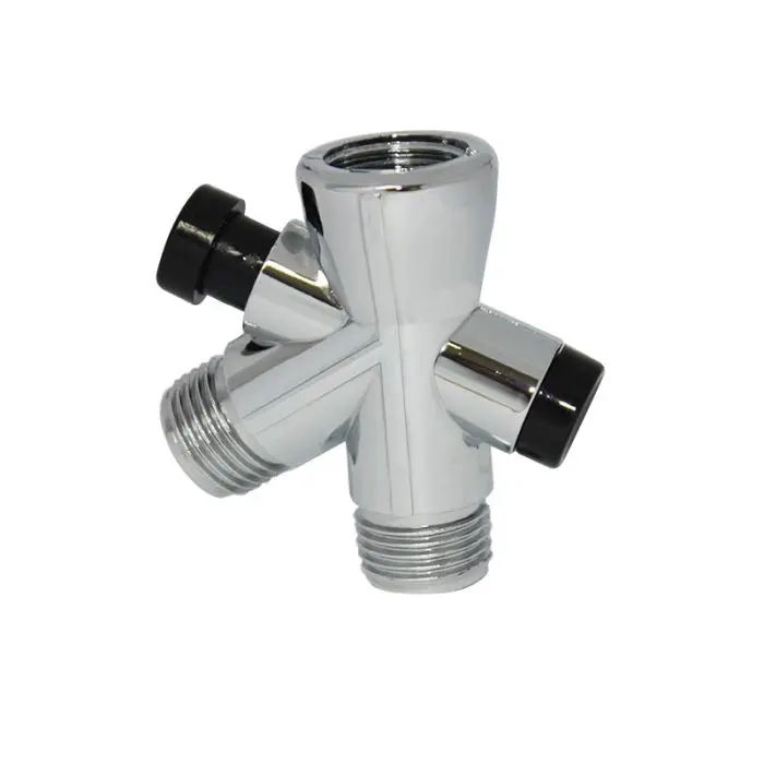 Woodly Shower Diverter, Chrome Plated