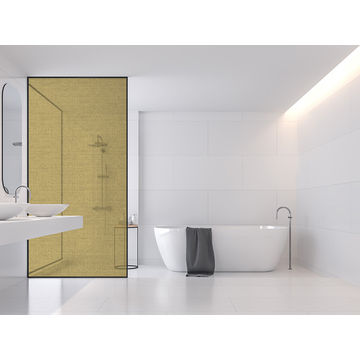 Frosted Vinyl Sticker For Your Shower Glass (glass not included)  Design: Dusty Mustard