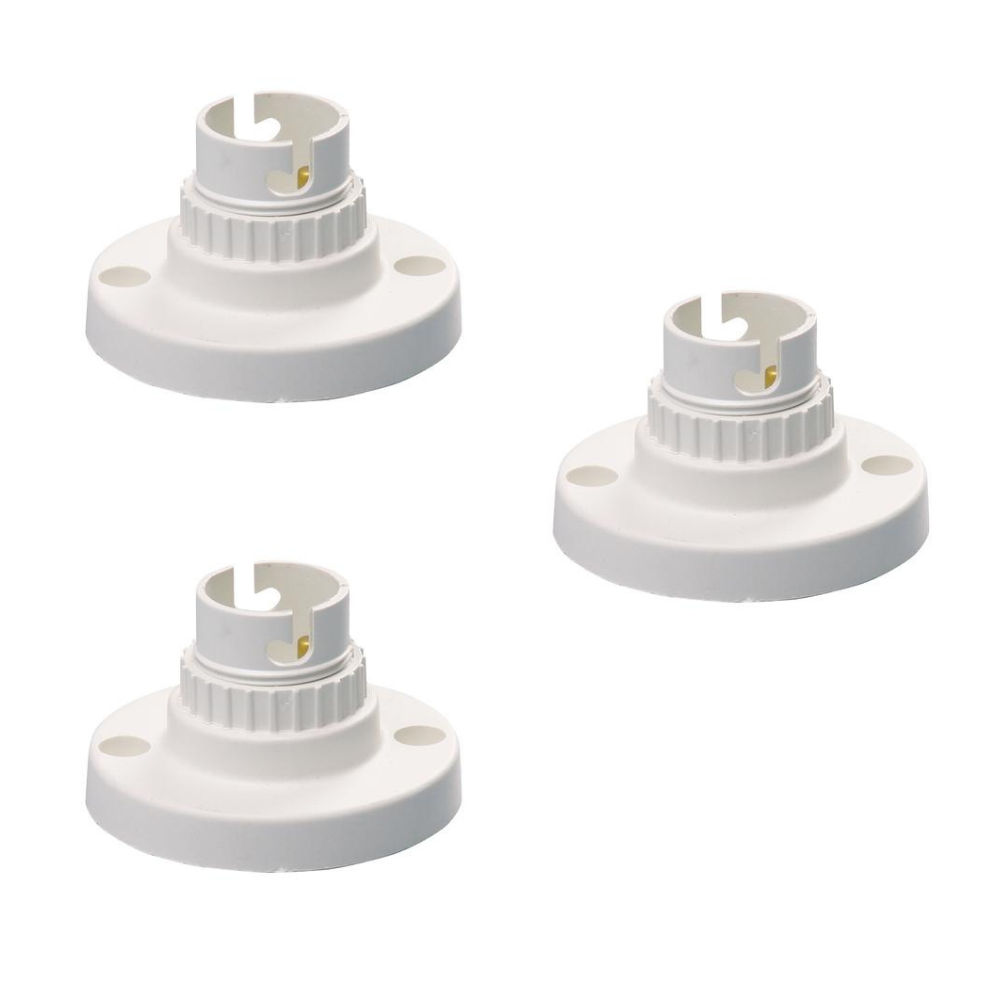 Batten-holder nylon 50mm white bulk 3 piece