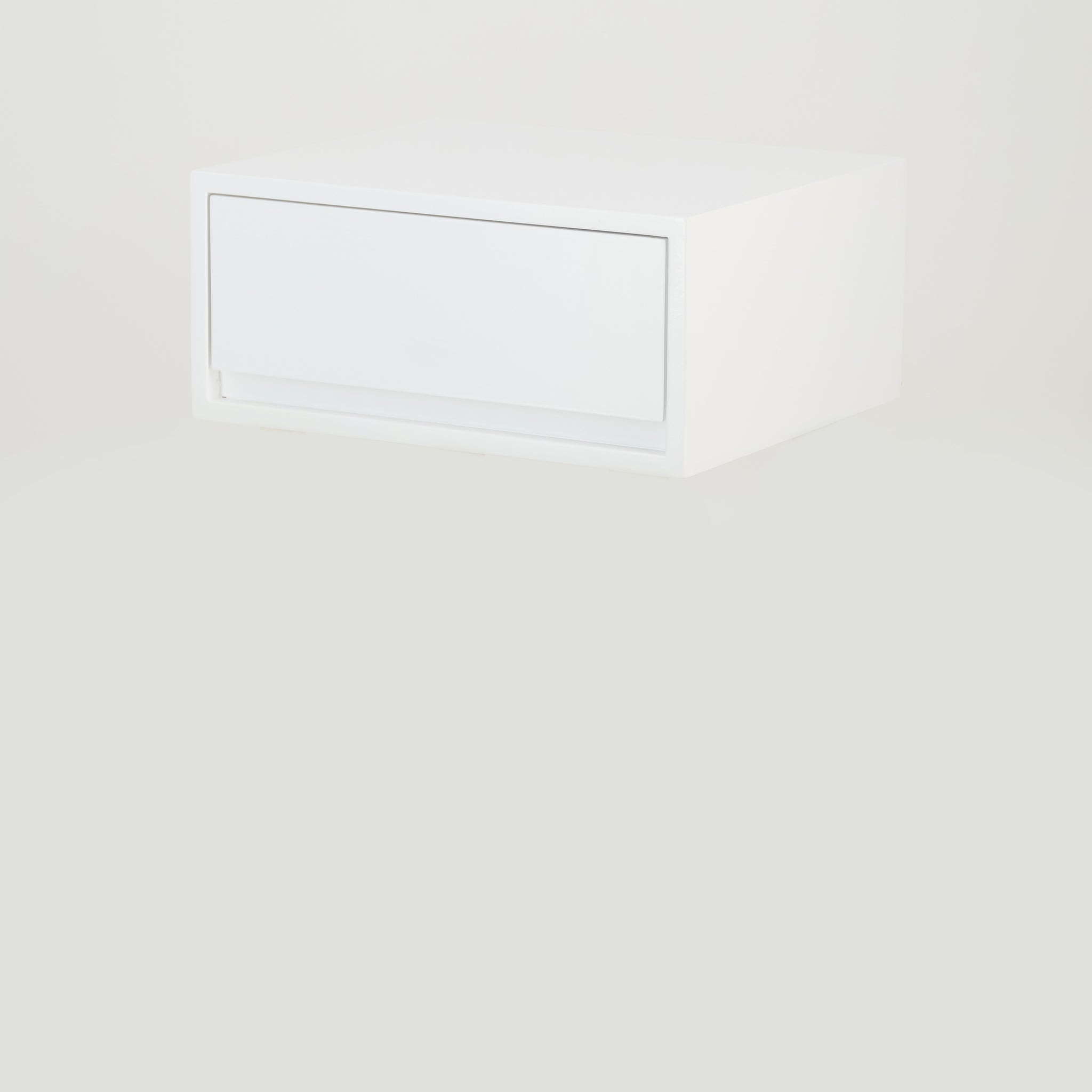 Fihlo White One Drawer Floating Side Table
