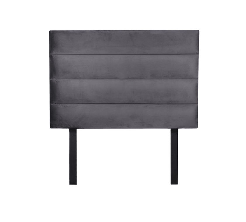 Chanya Diagonal Panel Headboard Grey Three Quarter