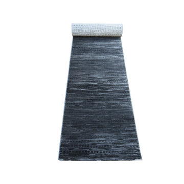 BK Carpets & Rugs -  Modern Passage Runner Rug –  80cm x 4m - Charcoal Black & Grey