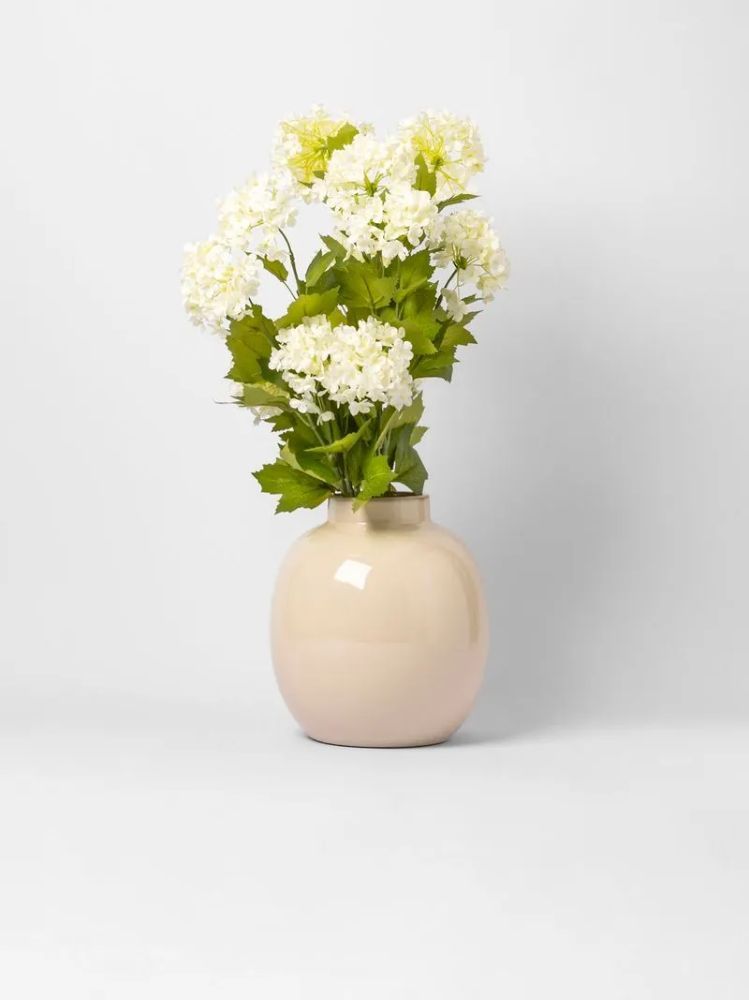 Faux Sweet Alyssium Plant in Ceramic Pot – Artificial Indoor Plant 60.3cm