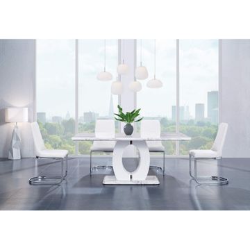 Marble Top Inspired Dining Table 6 Seater