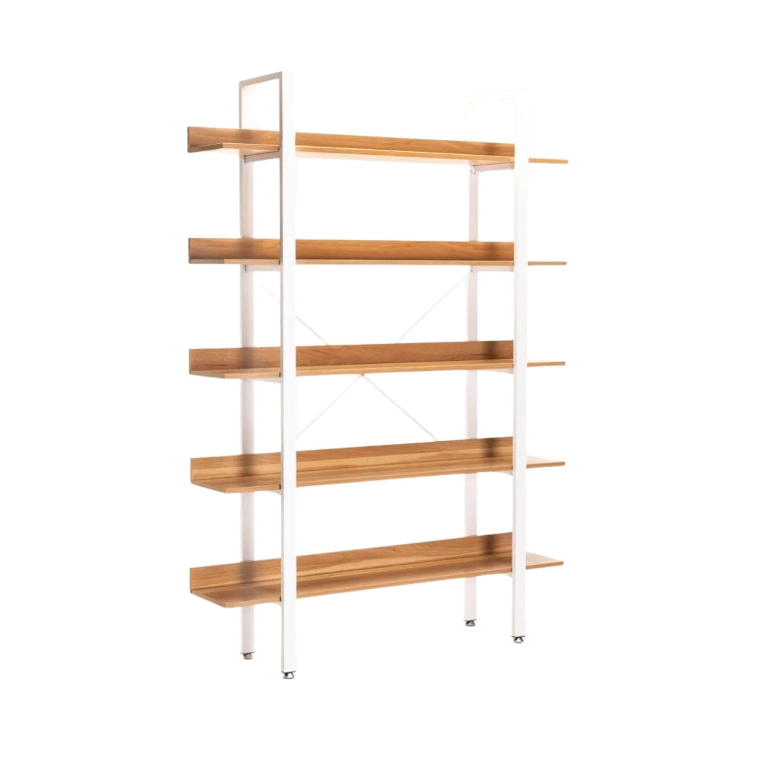 5-Tier Metal Shelf Storage Unit - Beech