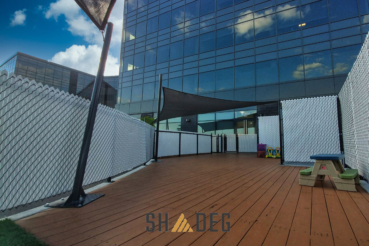 Shade Sail Charcoal Shadeg Ultrablock 300cm x 300cm Square