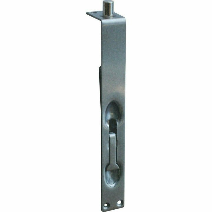 Flat stainless steel flush bolt