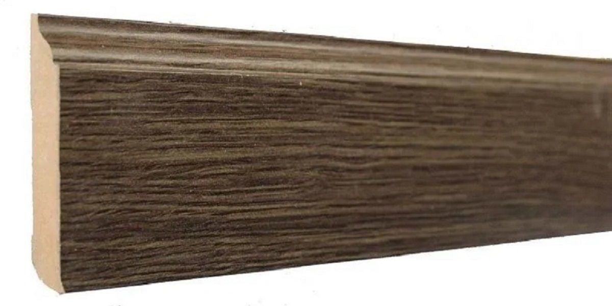 Skirting Country Oak MDF Wrapped 80mm x 14mm x 2400mm