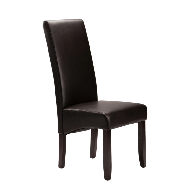 Rex Leather Touch Dining Chair - Litchi Brown | LEROY MERLIN South Africa