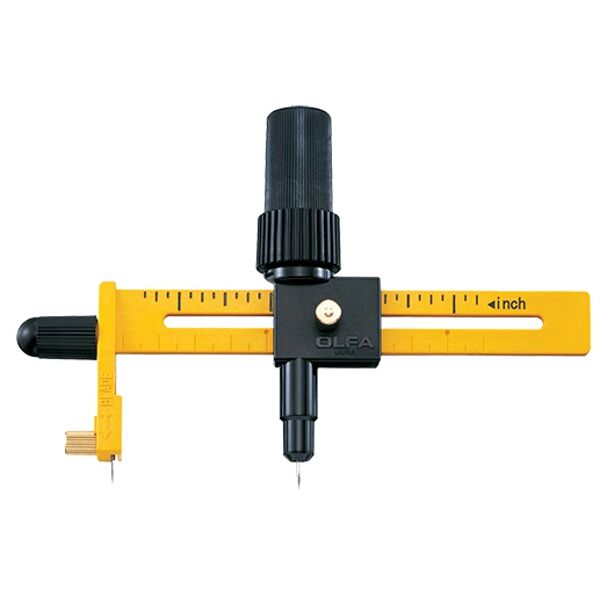 OLFA COMPASS CUTTER WITH RATCHET & 10 SPARE BLADES